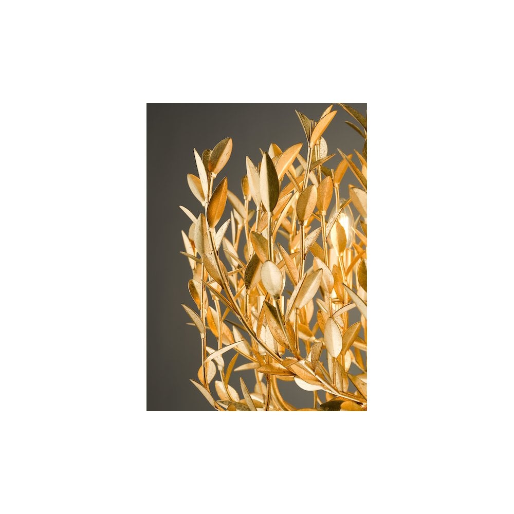 SIL1335 Silvius 9 Light Pendant Gold Leaf
