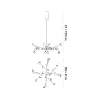 M8652 Adn 24 Light LED Pendant Dimmable White