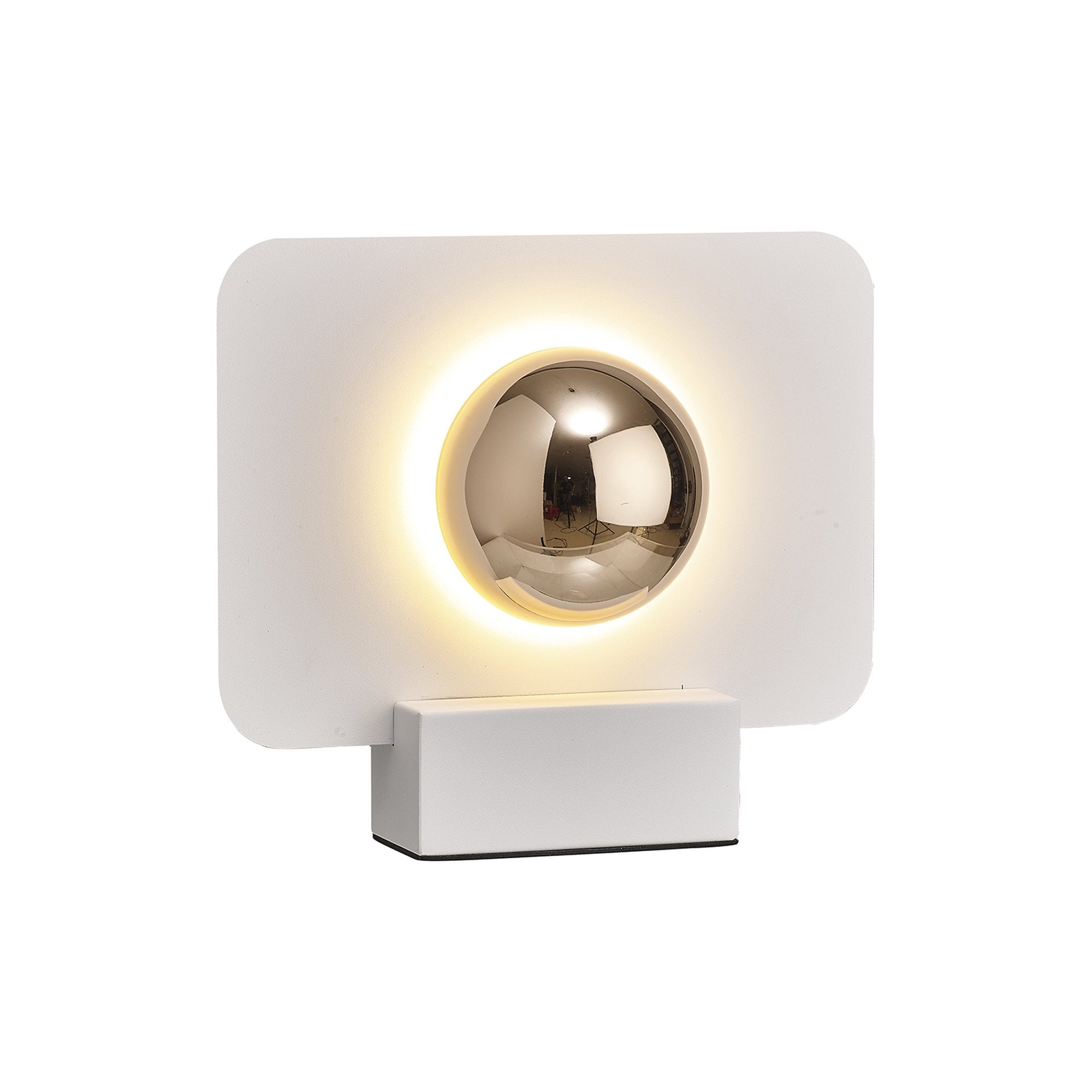 M8415 Alba 25cm LED Table Lamp White/French Gold
