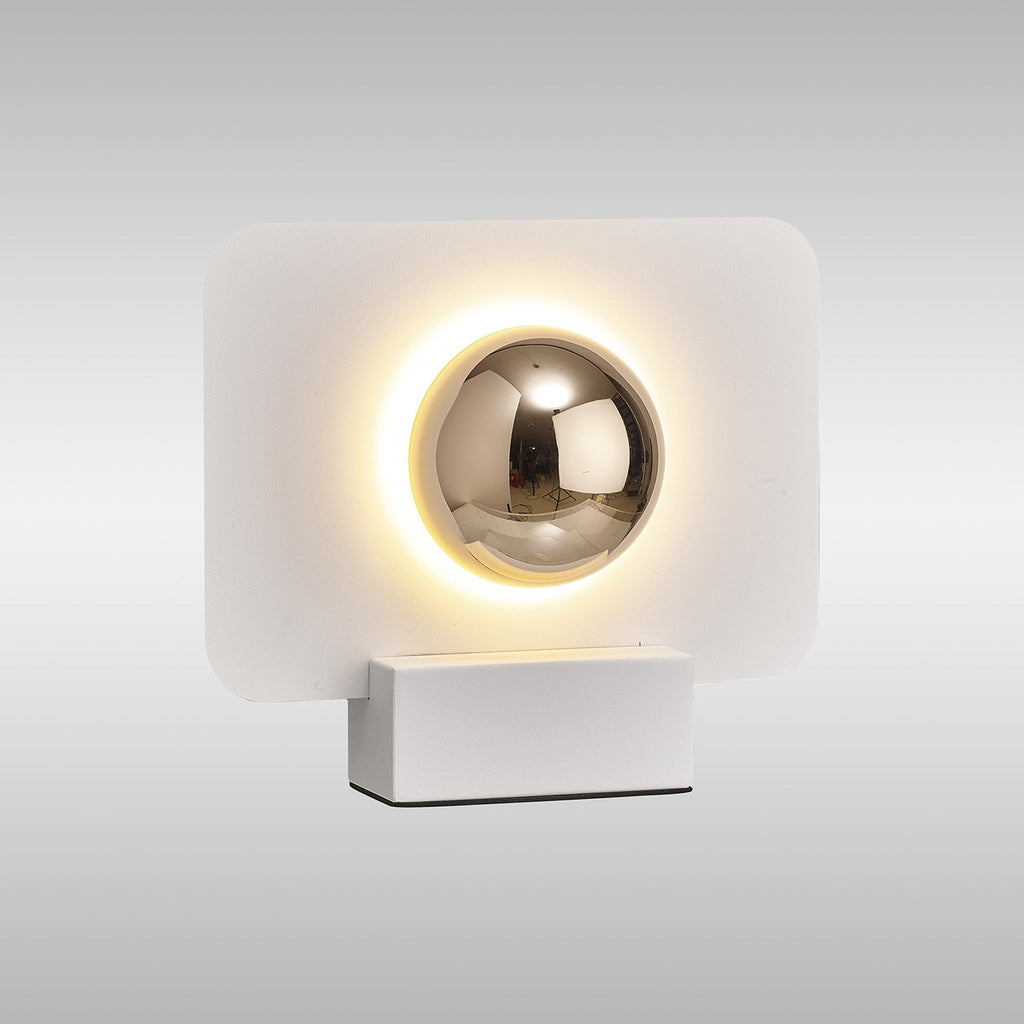 M8415 Alba 25cm LED Table Lamp White/French Gold