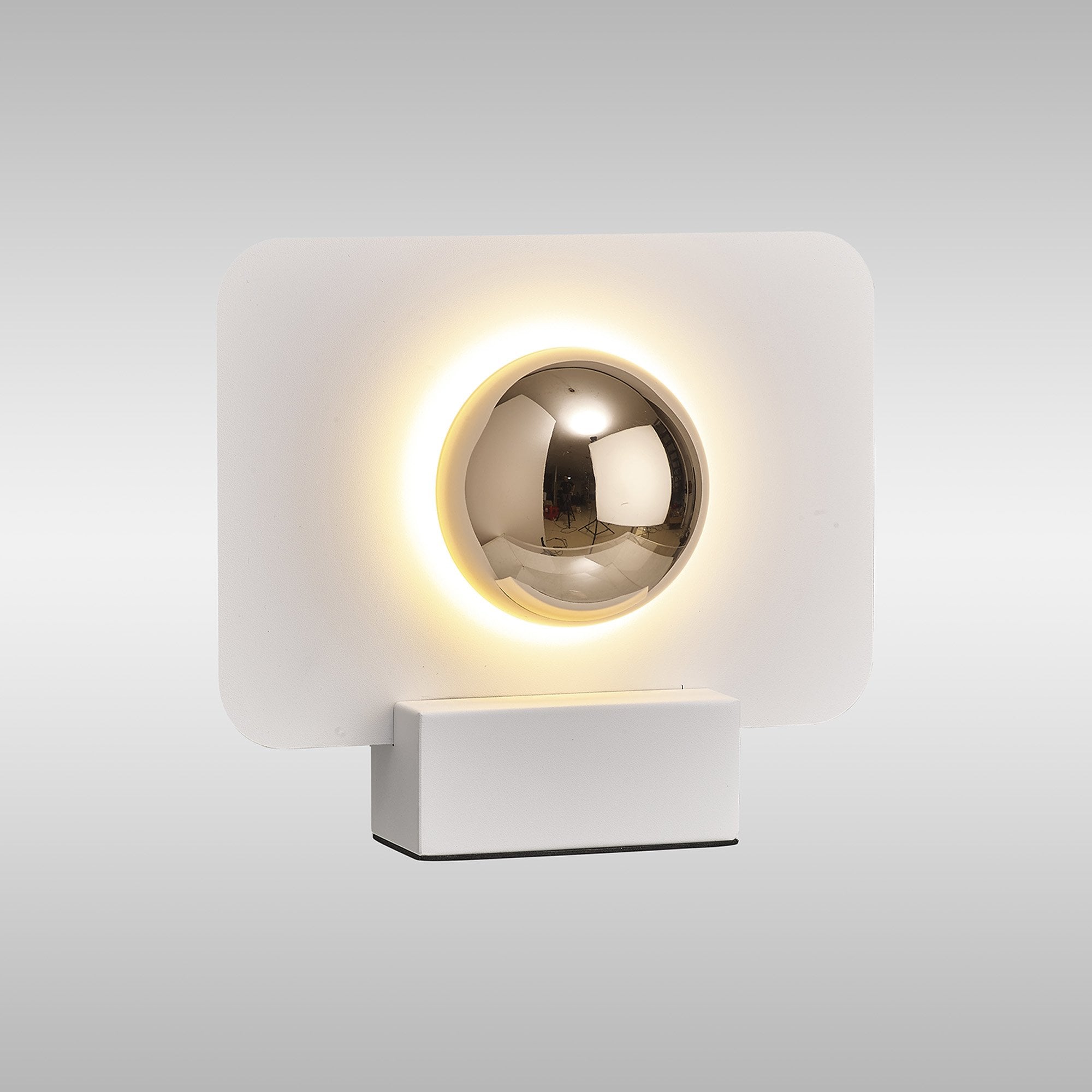 M8415 Alba 25cm LED Table Lamp White/French Gold