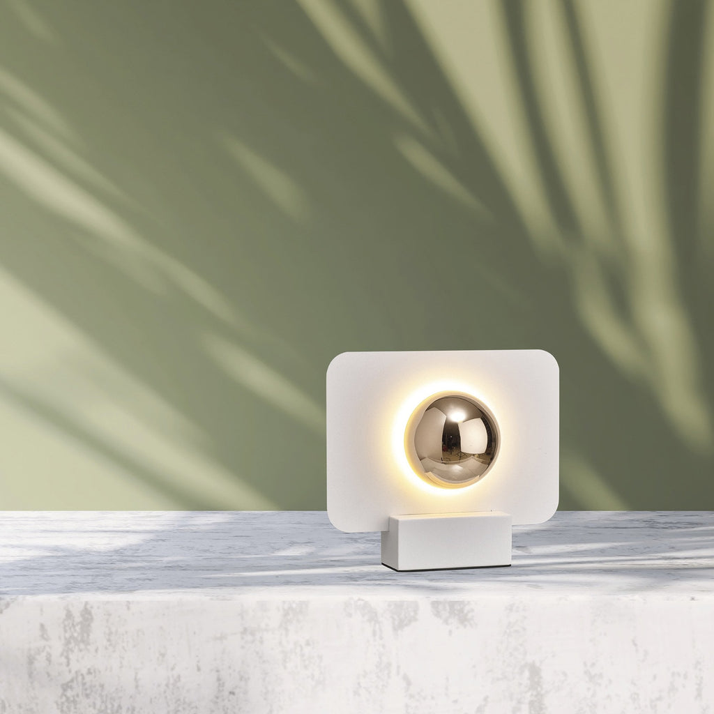 M8415 Alba 25cm LED Table Lamp White/French Gold