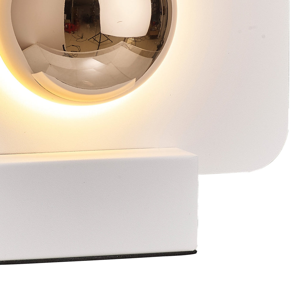 M8415 Alba 25cm LED Table Lamp White/French Gold