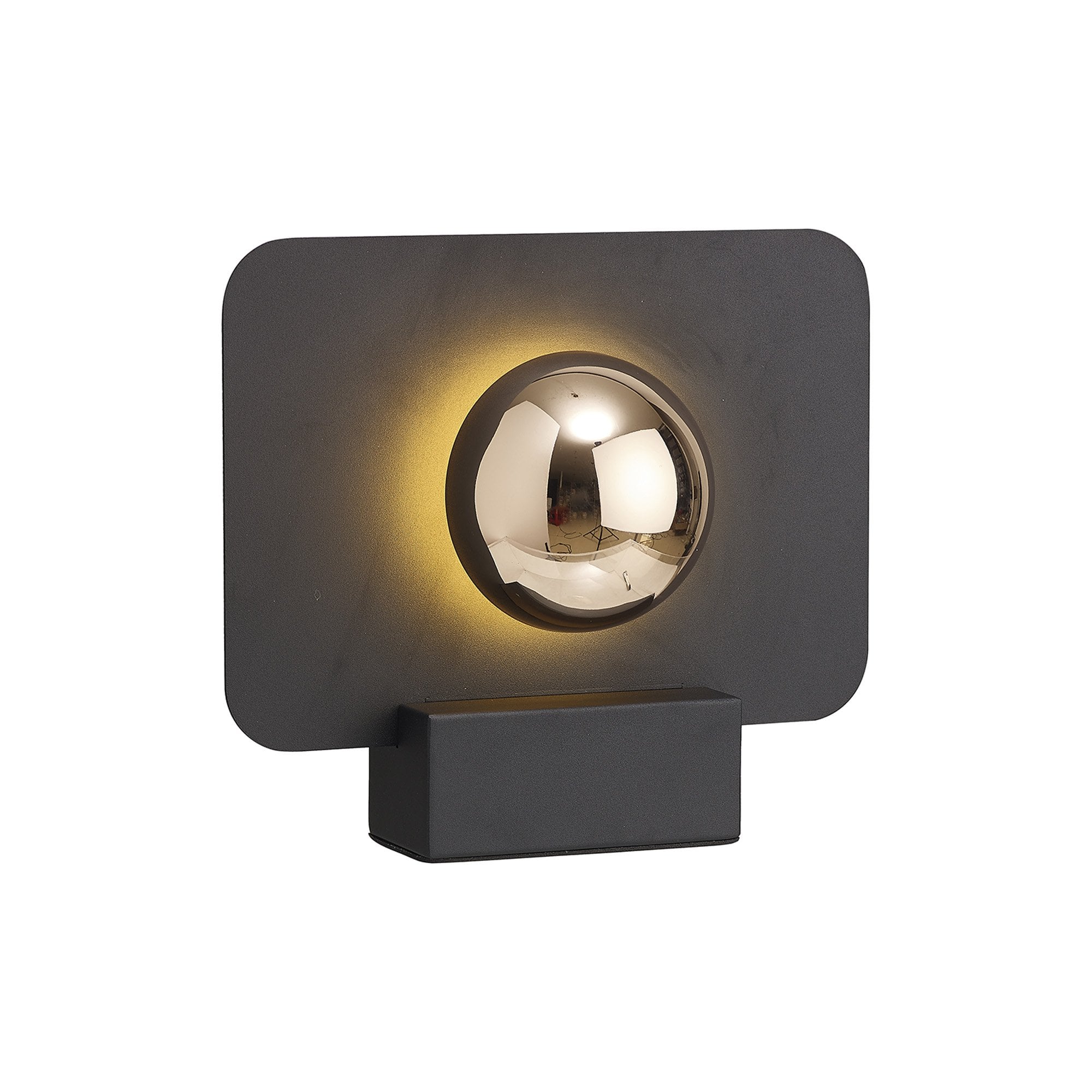 M8416 Alba 25cm LED Table Lamp Black/French Gold