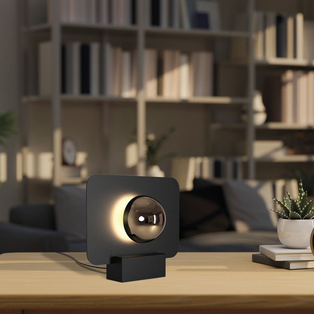 M8416 Alba 25cm LED Table Lamp Black/French Gold