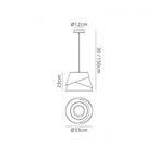 M5862 Alboran Pendant Small Alumimium/ Iron