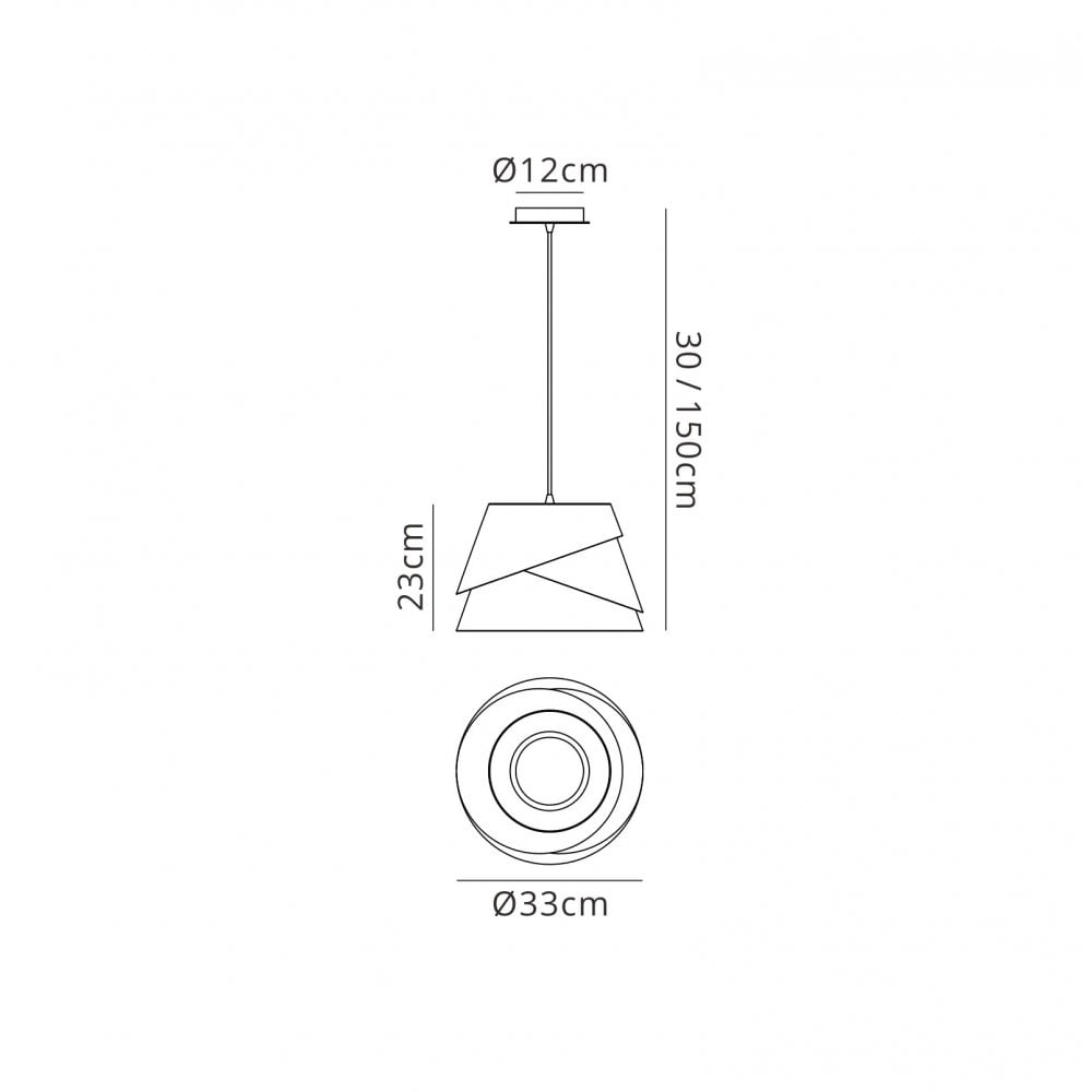 M5862 Alboran Pendant Small Alumimium/ Iron