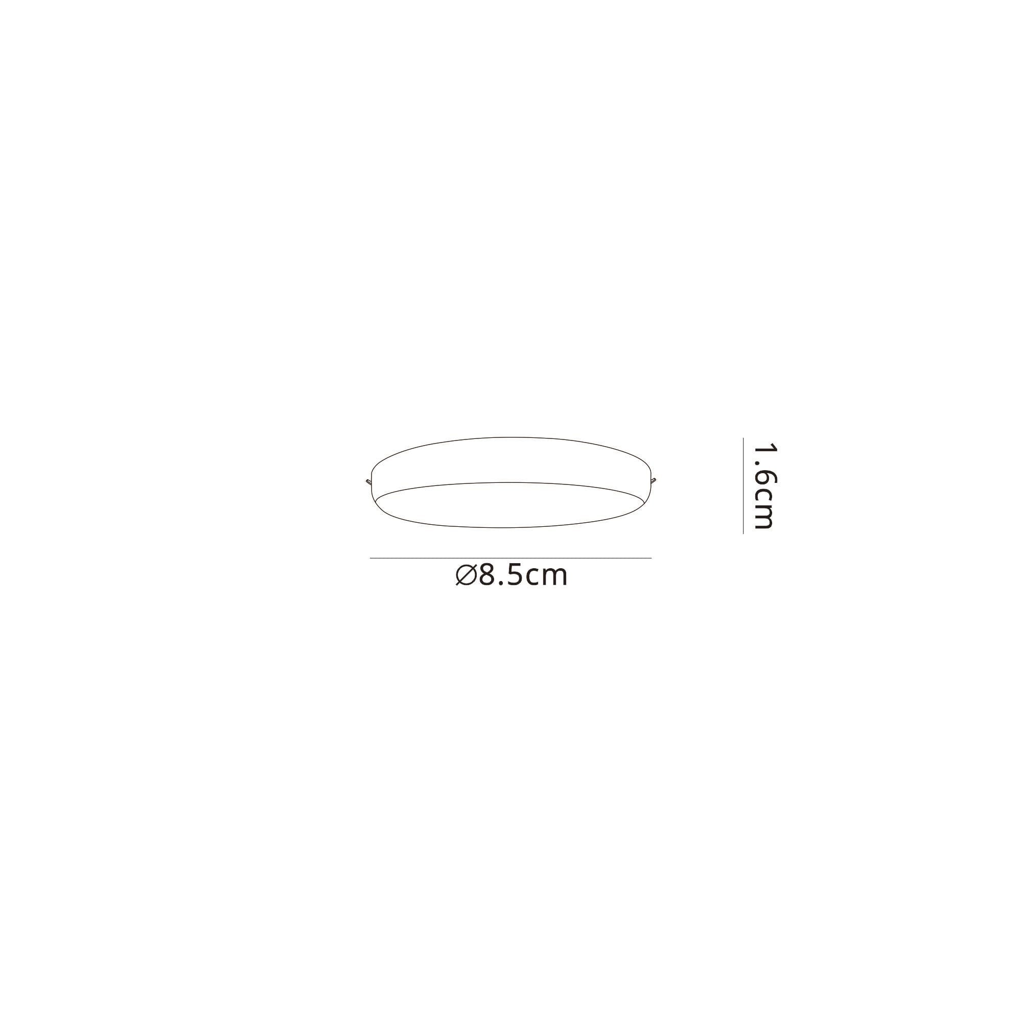M8683 Algarve 85mm LED Round Downlight White