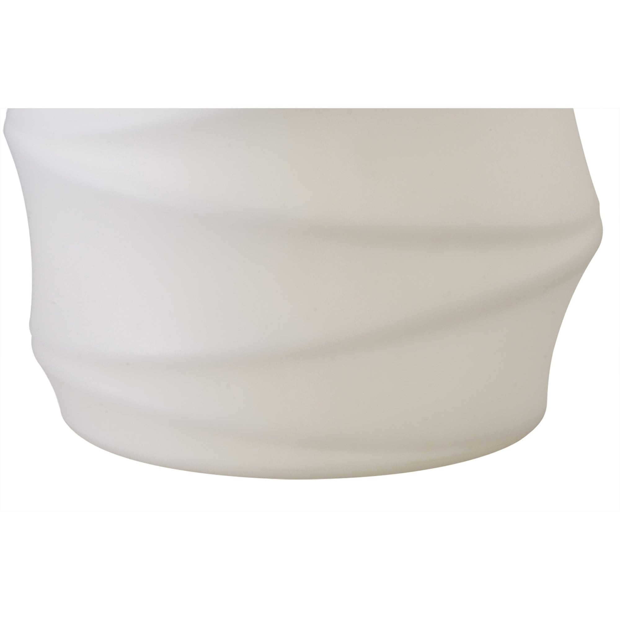 M3641 Bambu Outdoor Table 2 Light Opal White/Clear Glass