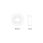 M7741 Basico GU10 Downlight 9.5cm Round White