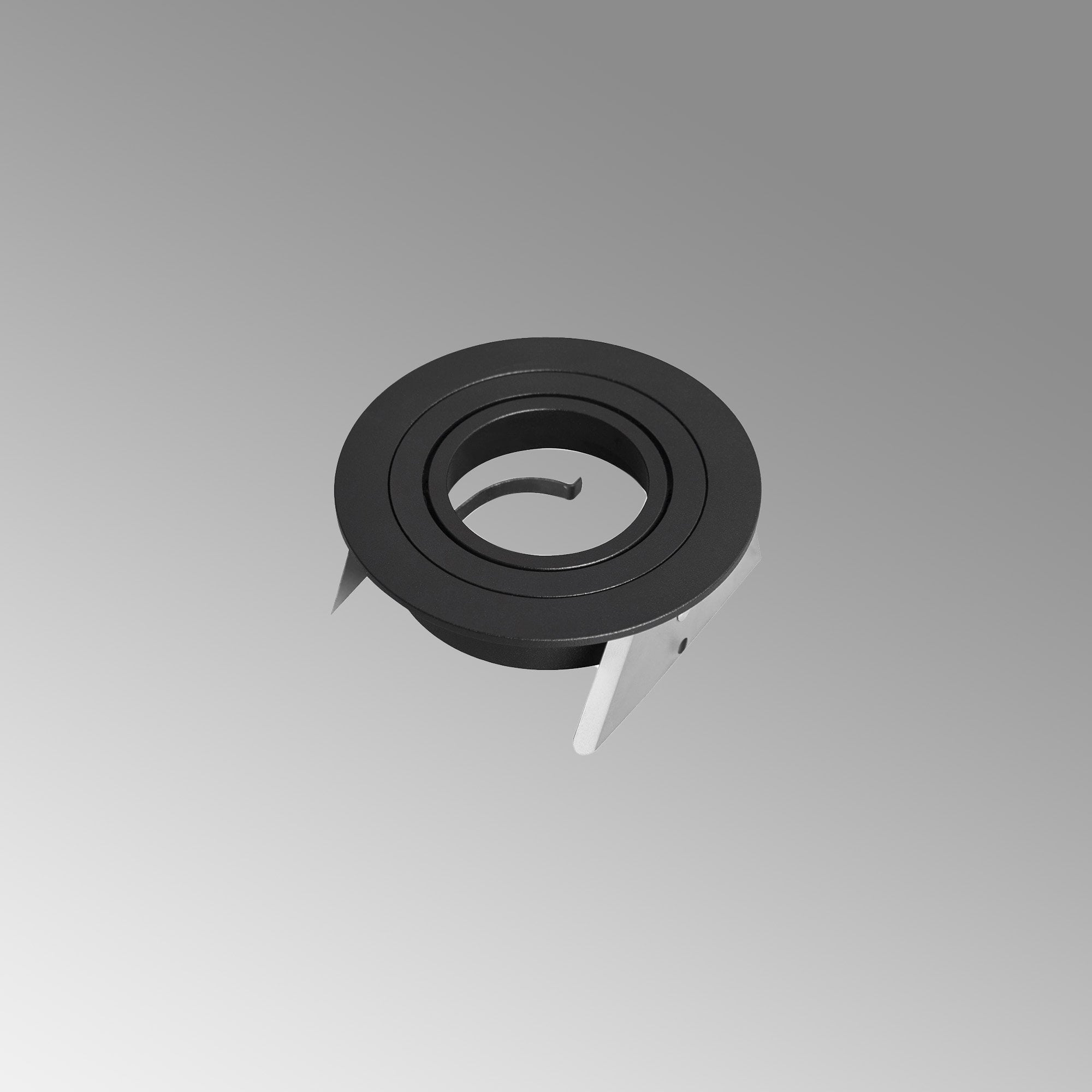 M7743 Basico GU10 Downlight 9.5cm Round Black