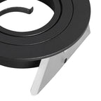 M7743 Basico GU10 Downlight 9.5cm Round Black