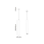 M8358 Bolonia 1 Light LED Pendant Black