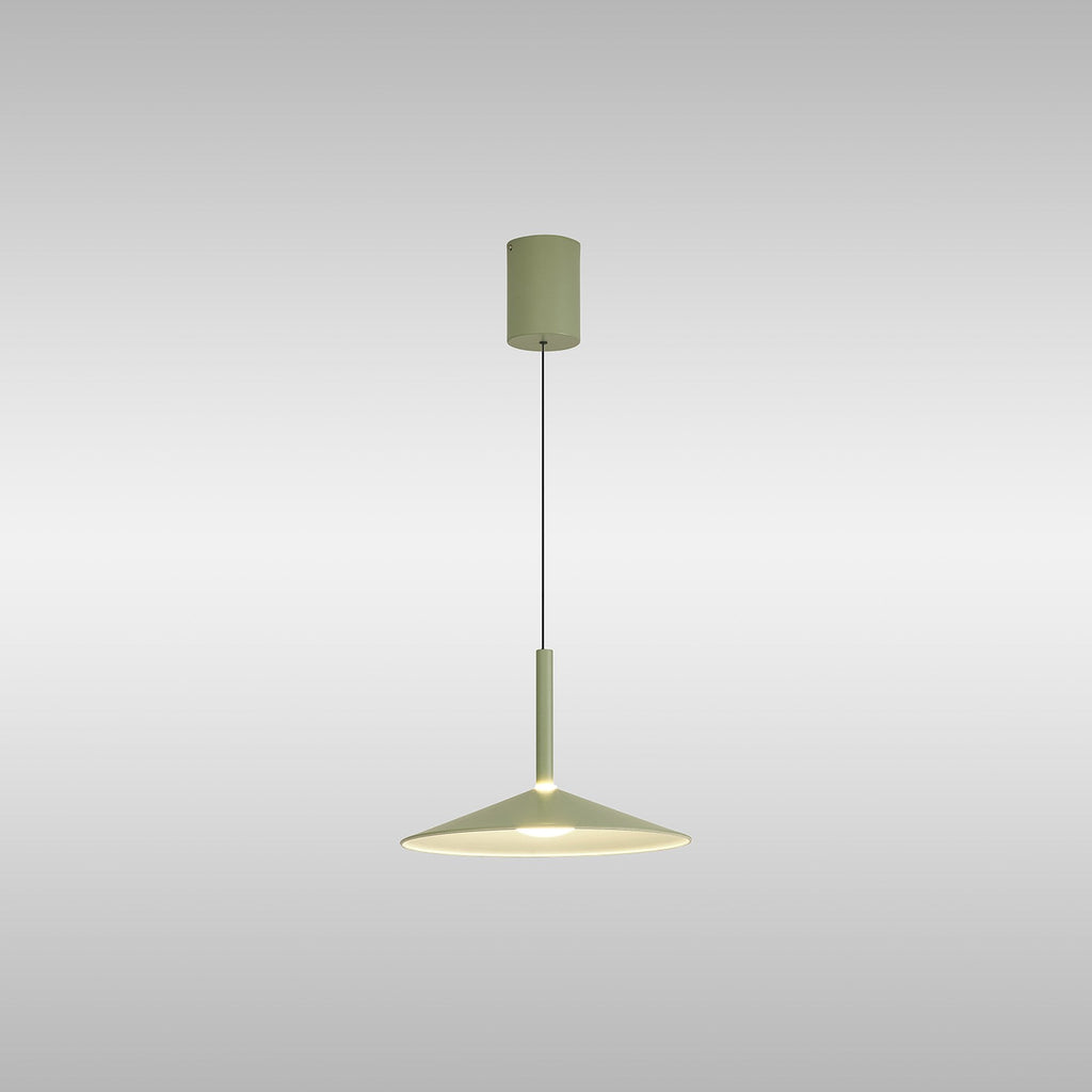 M7899 Calice 32cm Rise And Fall LED Pendant Green/White