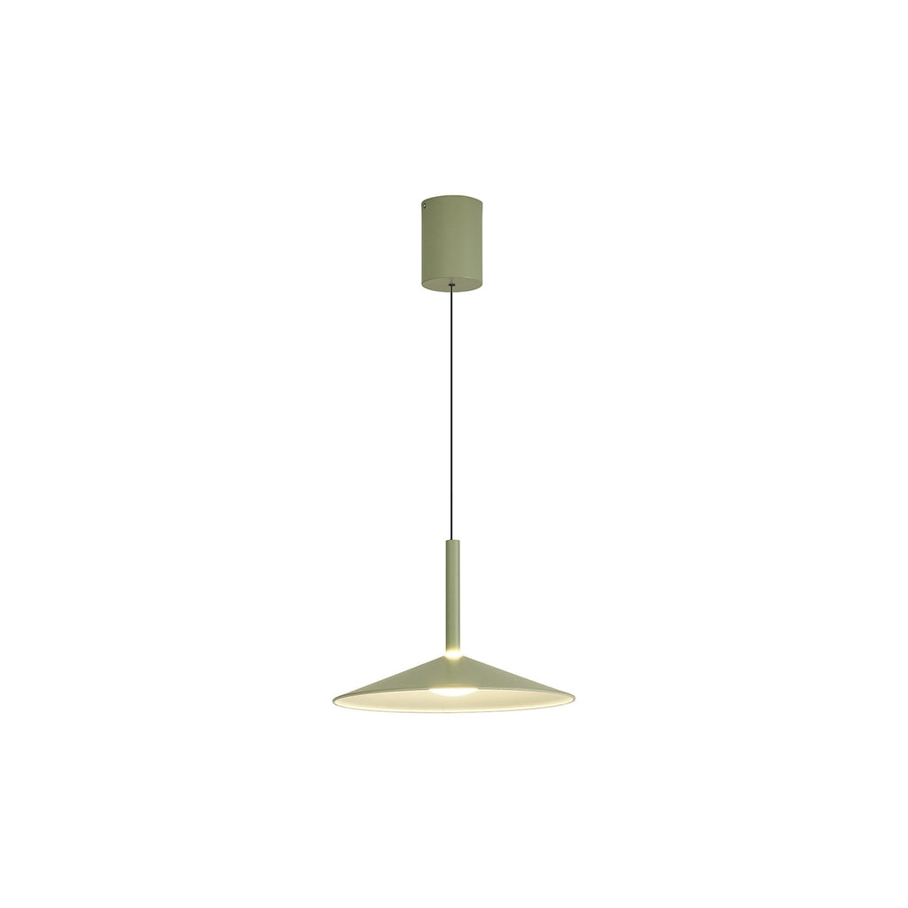 M7899 Calice 32cm Rise And Fall LED Pendant Green/White