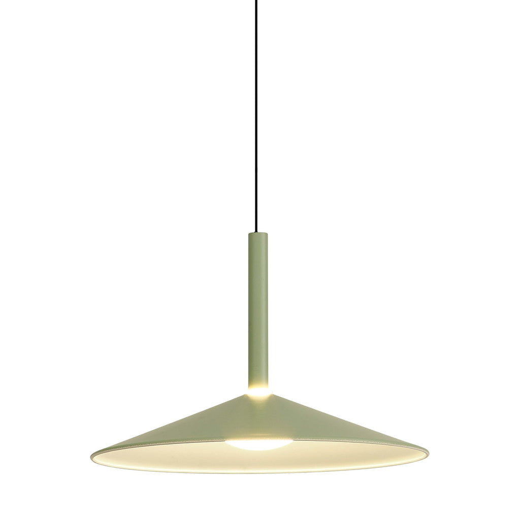 M7899 Calice 32cm Rise And Fall LED Pendant Green/White