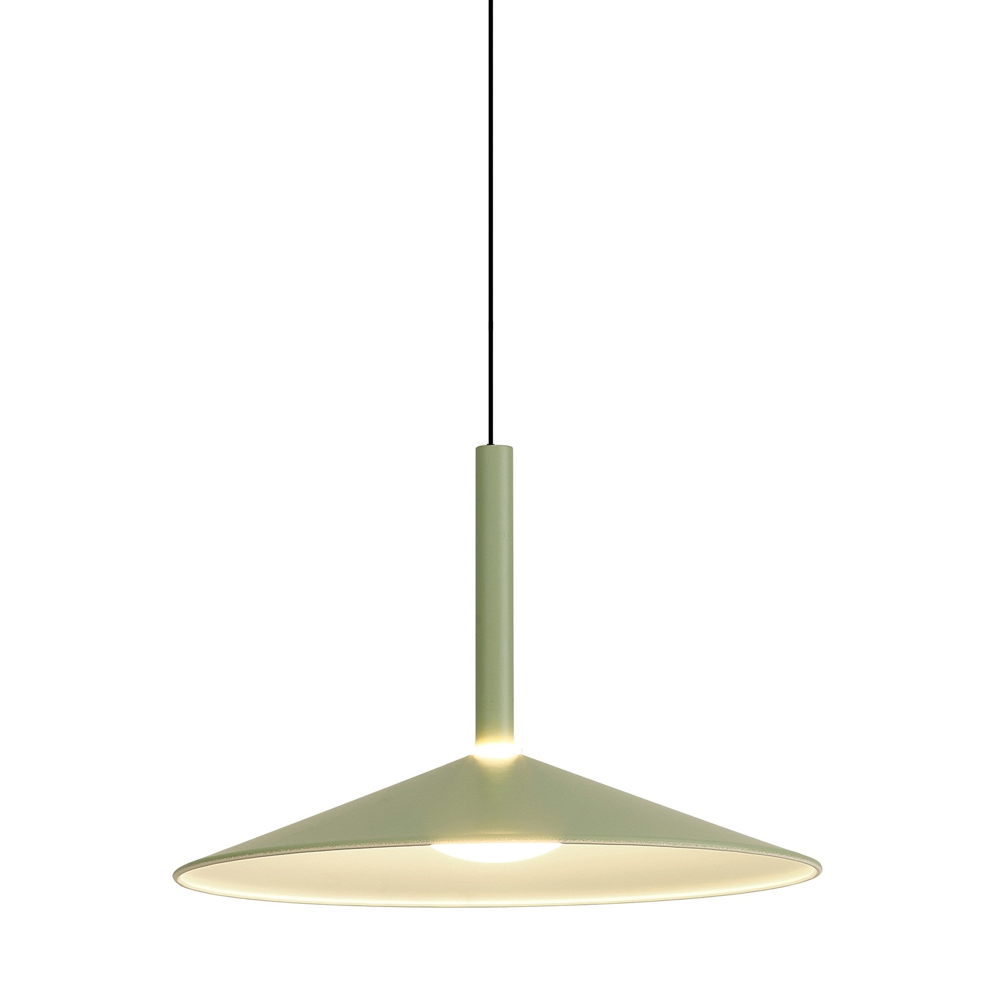 M7899 Calice 32cm Rise And Fall LED Pendant Green/White