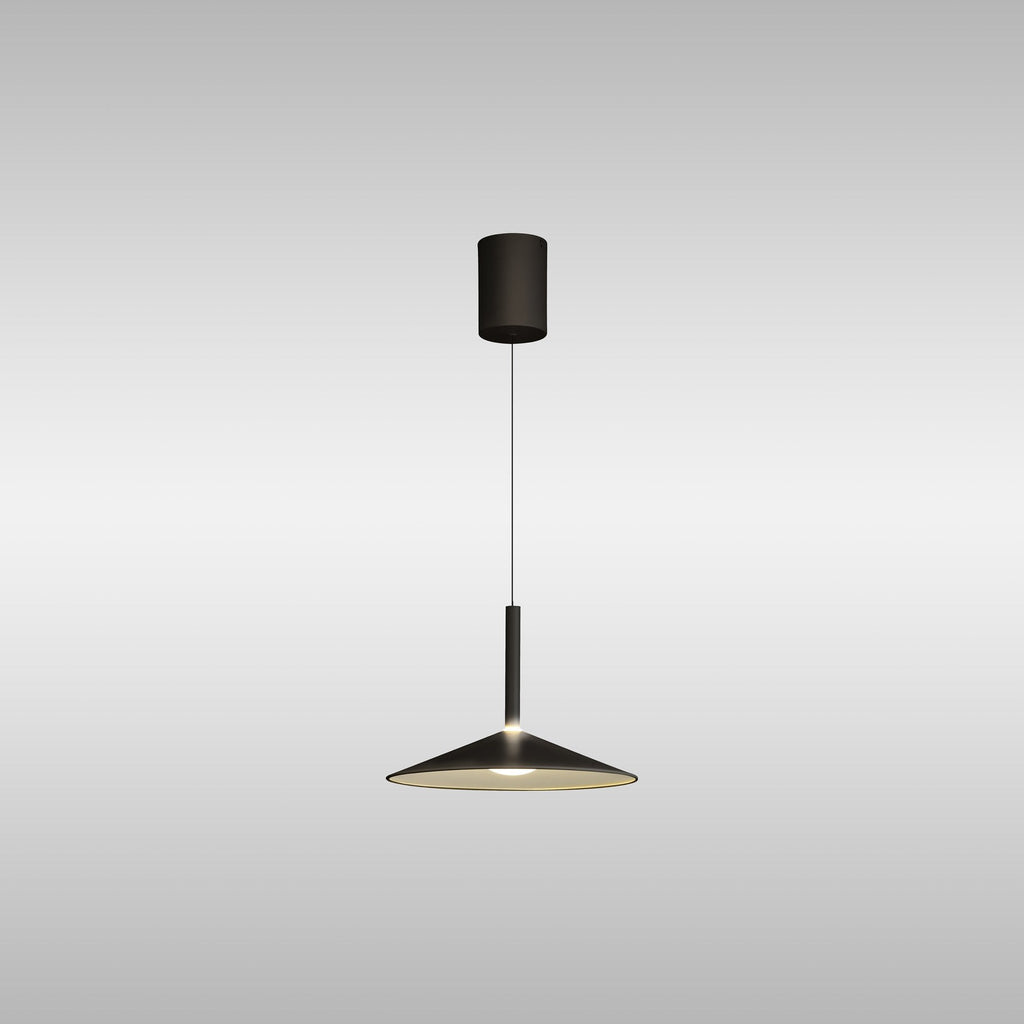 M7895 Calice 32cm Rise And Fall LED Pendant Black/White