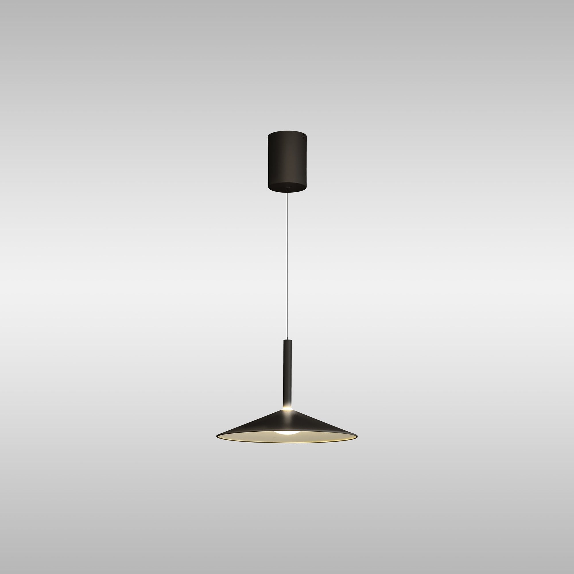 M7895 Calice 32cm Rise And Fall LED Pendant Black/White (S)