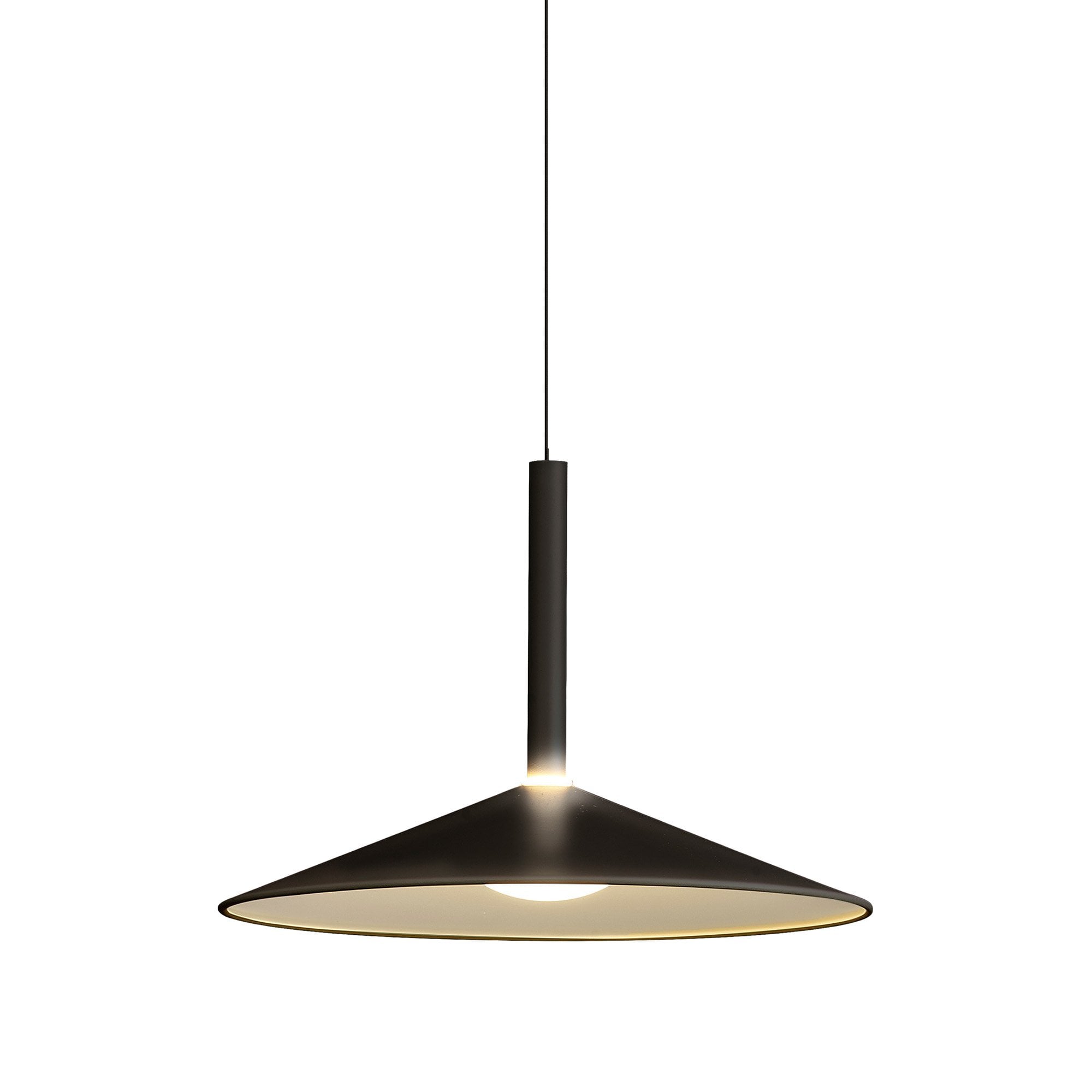M7895 Calice 32cm Rise And Fall LED Pendant Black/White
