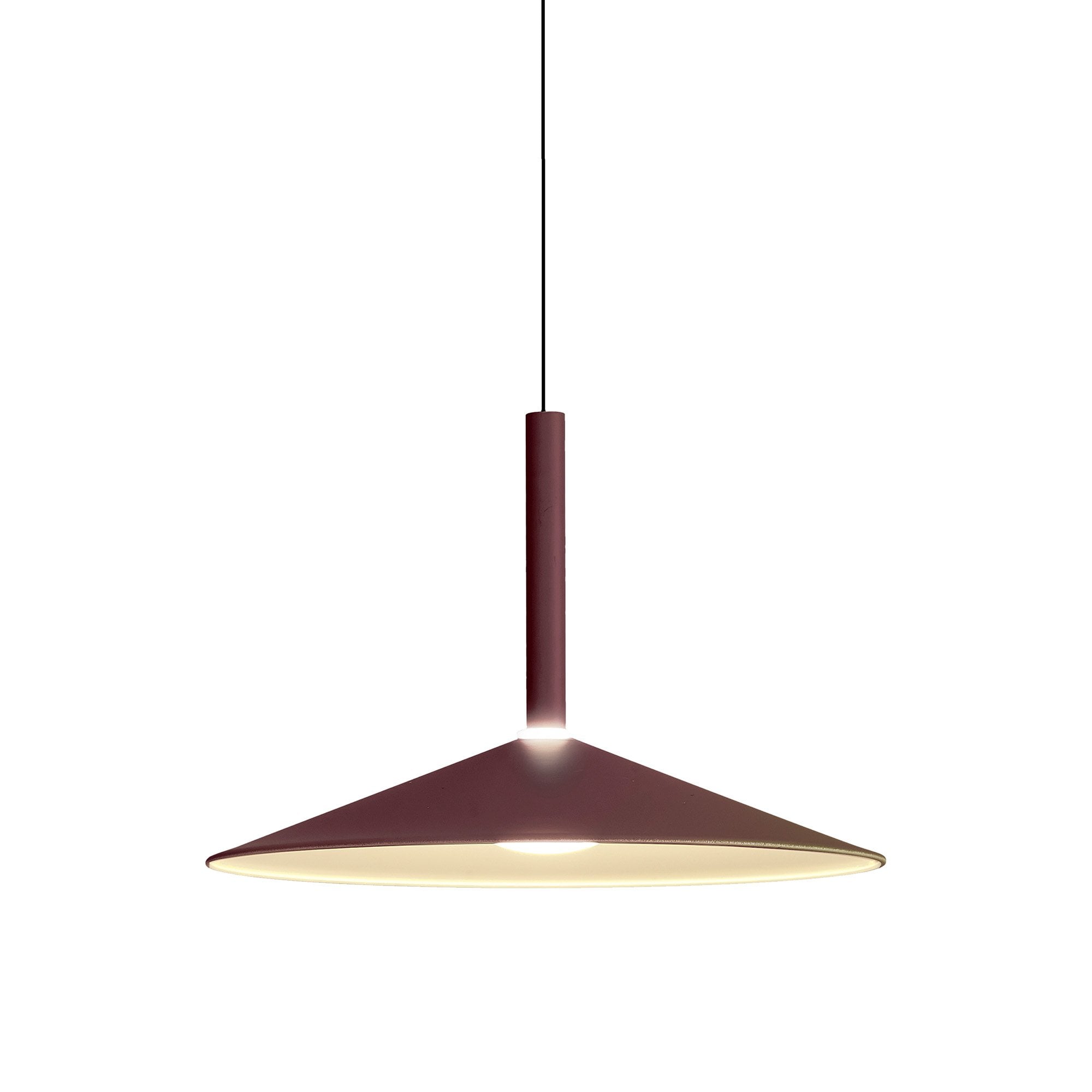 M7896 Calice 32cm Rise And Fall LED Pendant Coffee/White
