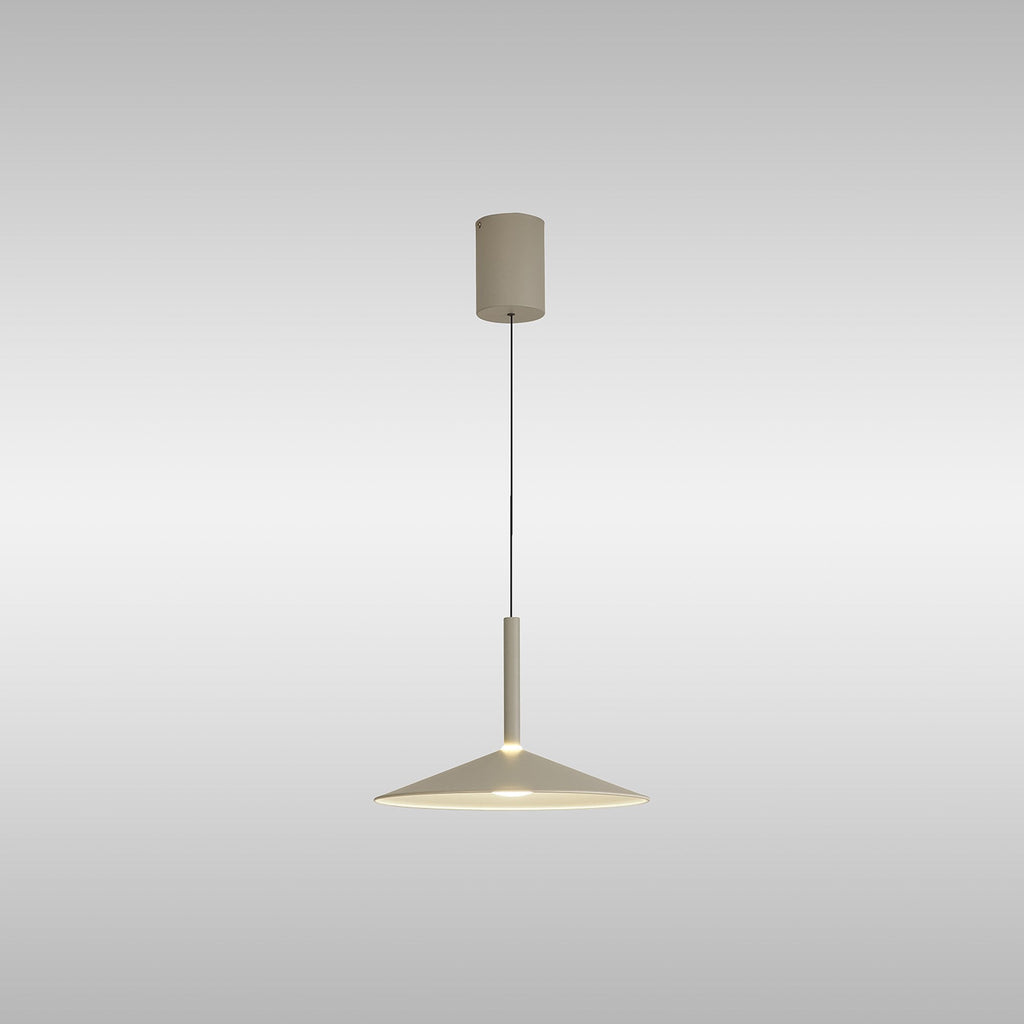M7897 Calice 32cm Rise And Fall LED Pendant Grey/White (S)