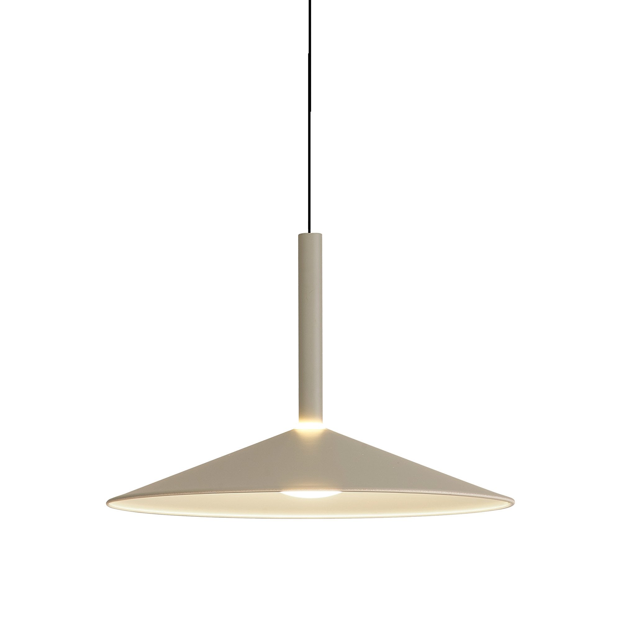 M7897 Calice 32cm Rise And Fall LED Pendant Grey/White