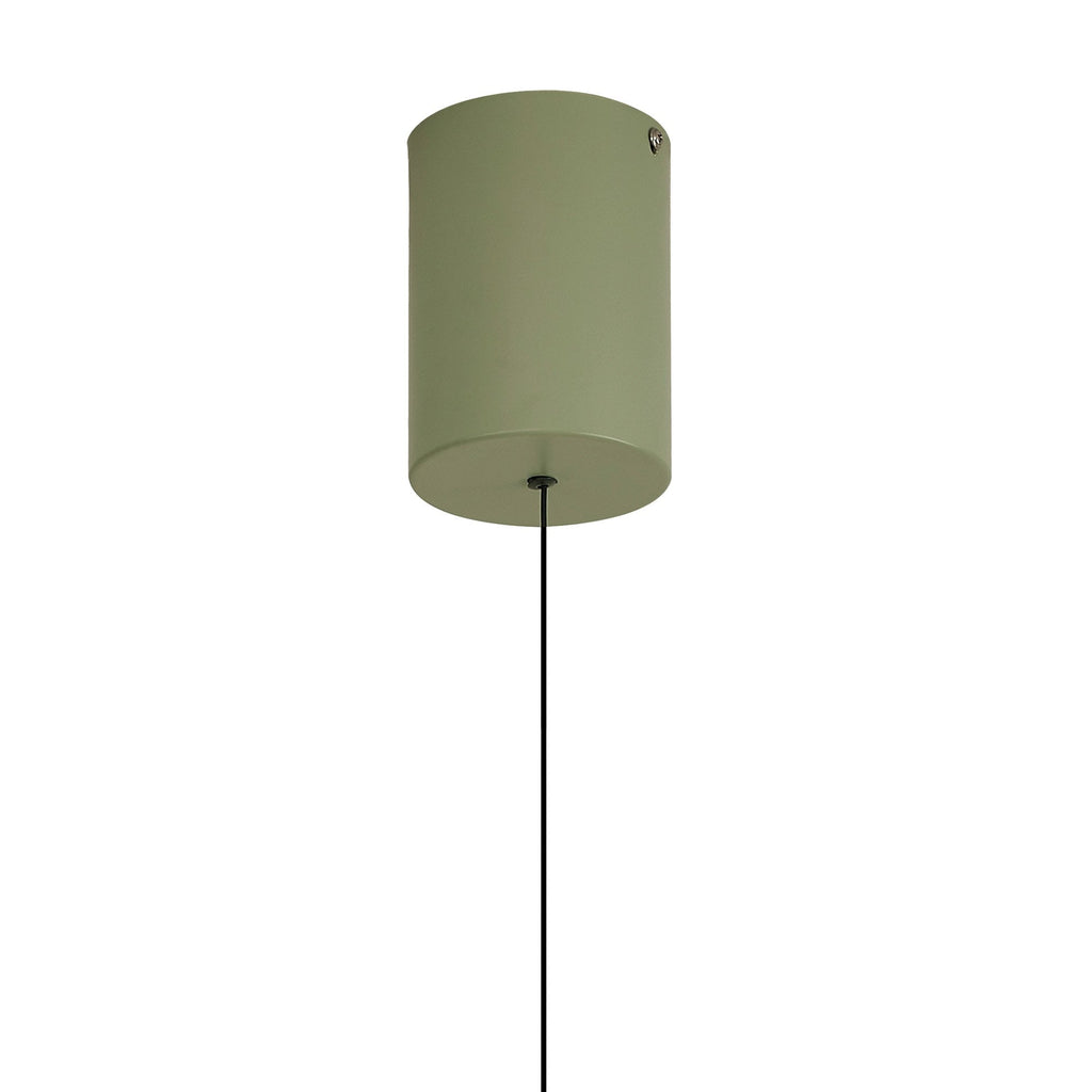 M7898 Calice 48cm Rise And Fall LED Pendant Green/White