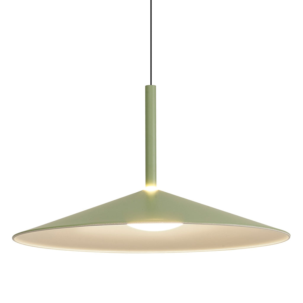 M7898 Calice 48cm Rise And Fall LED Pendant Green/White