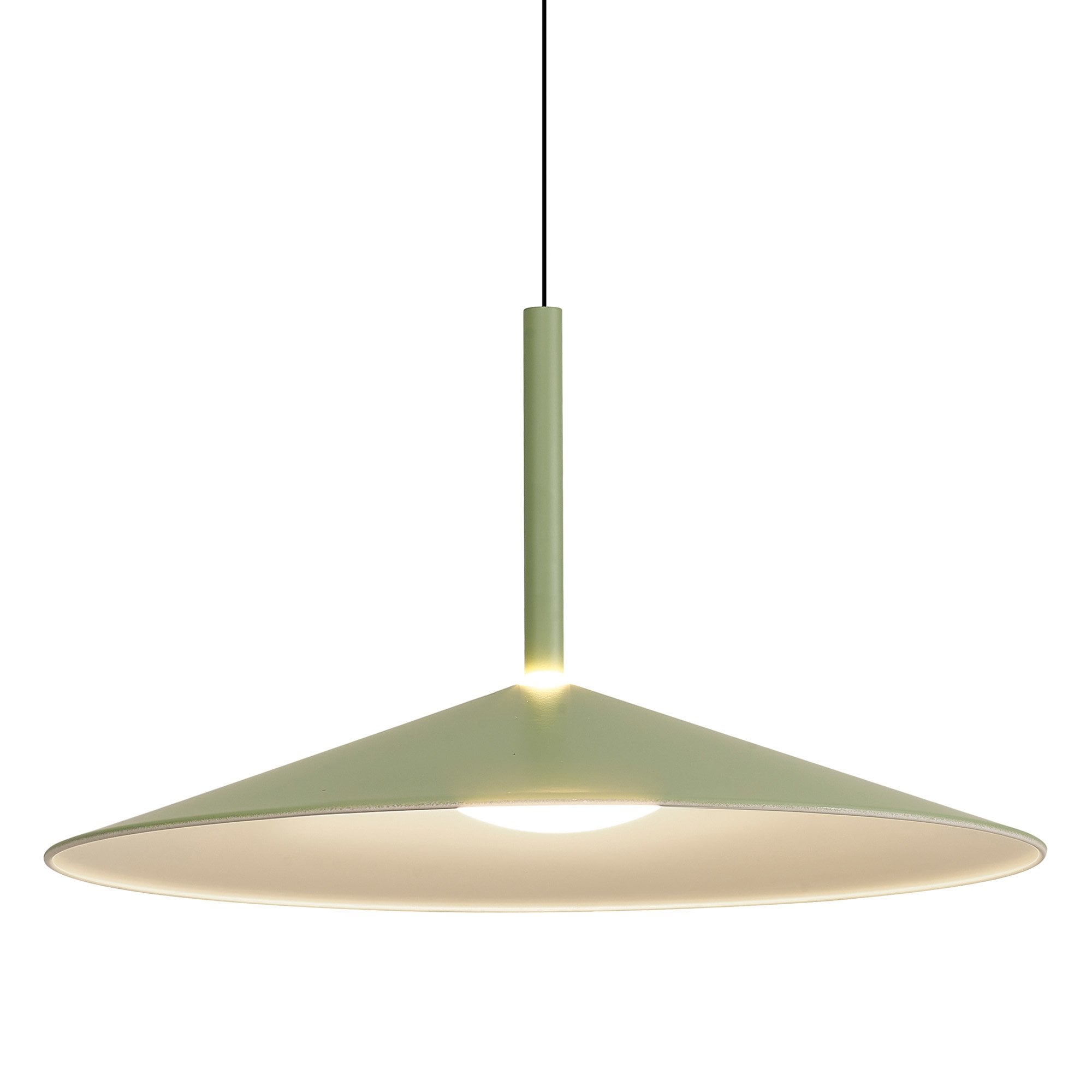 M7898 Calice 48cm Rise And Fall LED Pendant Green/White