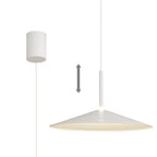M7890 Calice 48cm Rise And Fall LED Pendant White