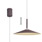 M7892 Calice 48cm Rise And Fall LED Pendant Coffee/White