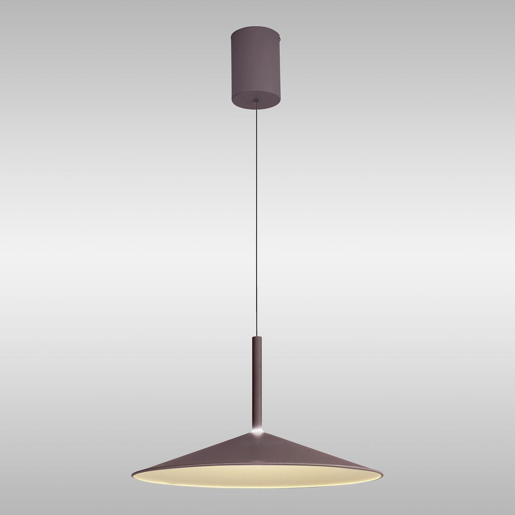 M7892 Calice 48cm Rise And Fall LED Pendant Coffee/White