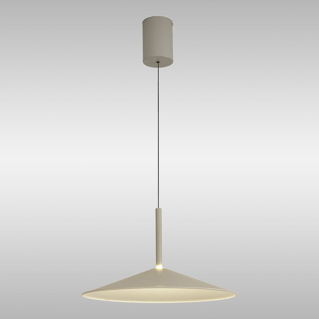 M7893 Calice 48cm Rise And Fall LED Pendant Grey/White
