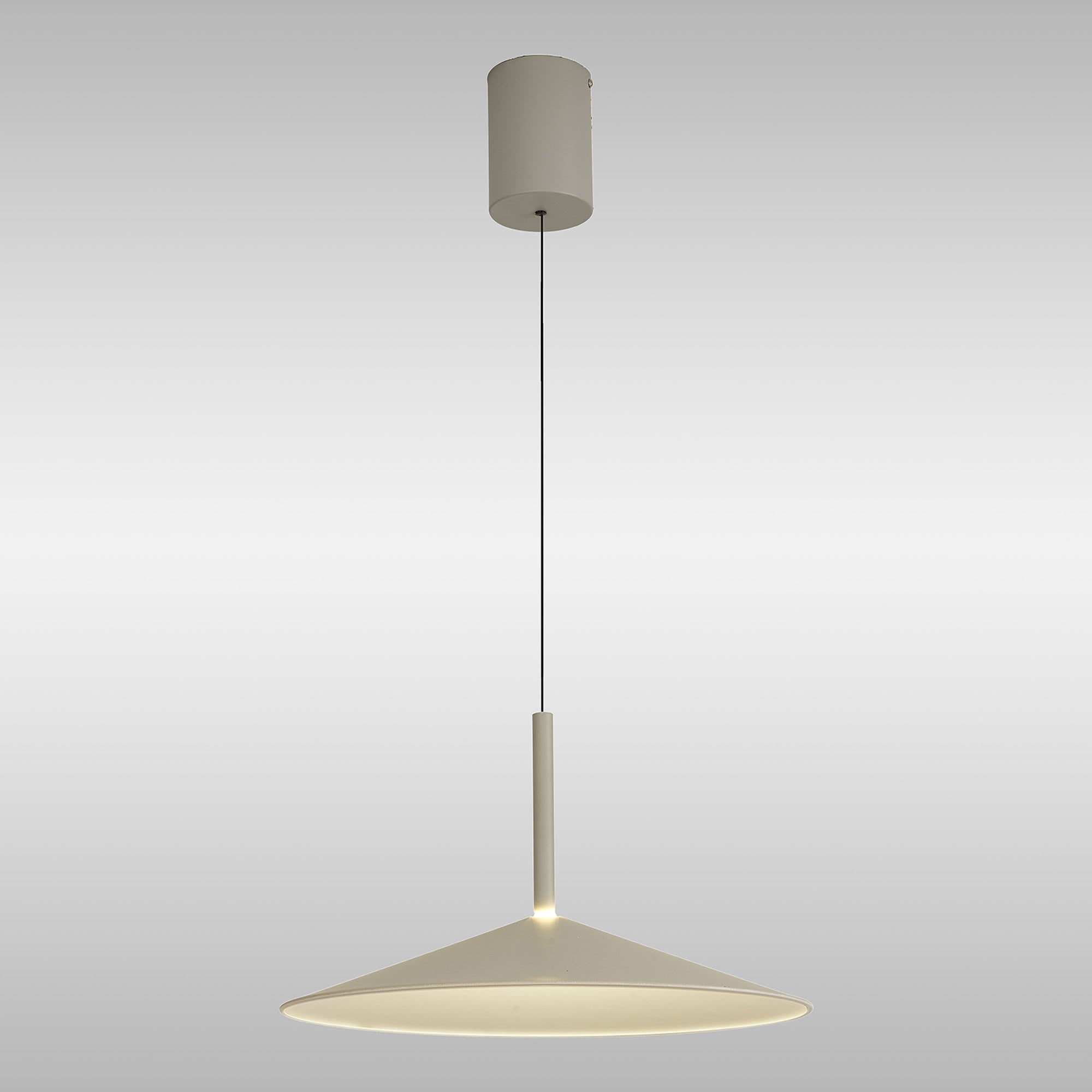 M7893 Calice 48cm Rise And Fall LED Pendant Grey/White