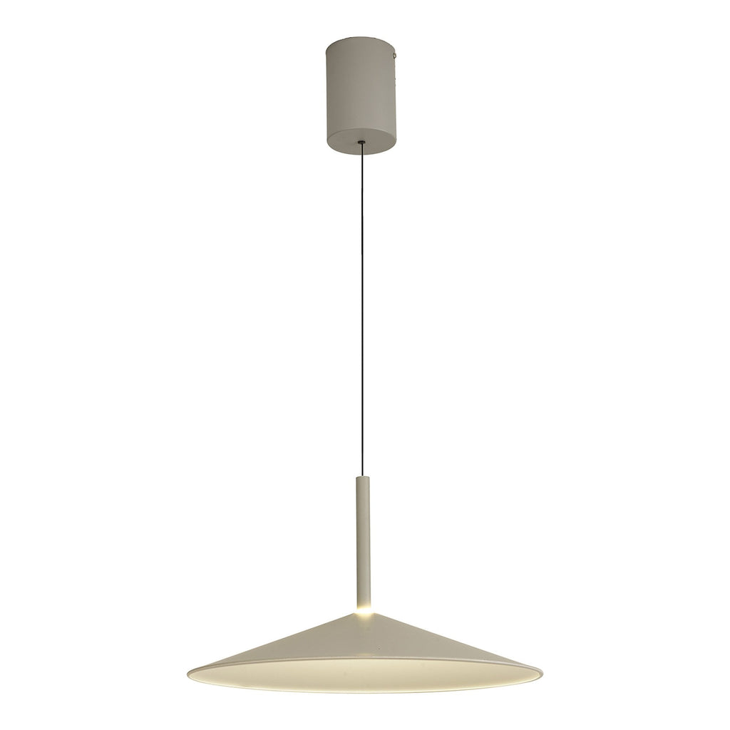 M7893 Calice 48cm Rise And Fall LED Pendant Grey/White