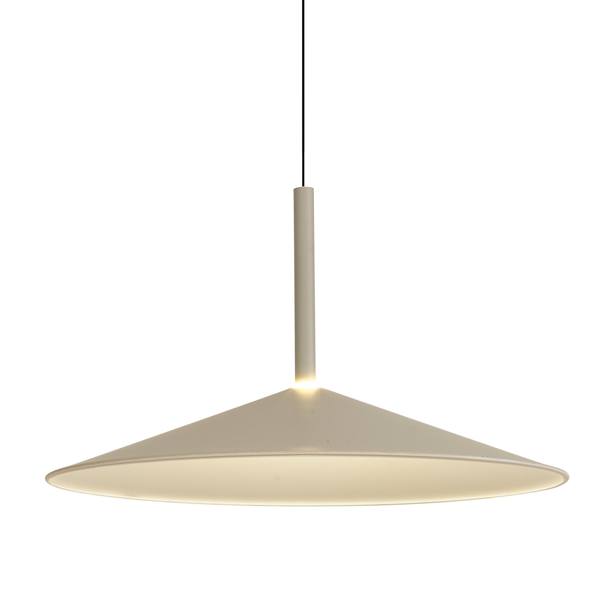 M7893 Calice 48cm Rise And Fall LED Pendant Grey/White