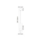 M8564 Clifton 1 Light LED Recessed Pendant White