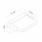 M8473 Cooper Outdoor LED Motion Sensor Wall Lamp Adjustable Black