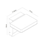 M8474 Cooper Outdoor LED Wall Lamp White