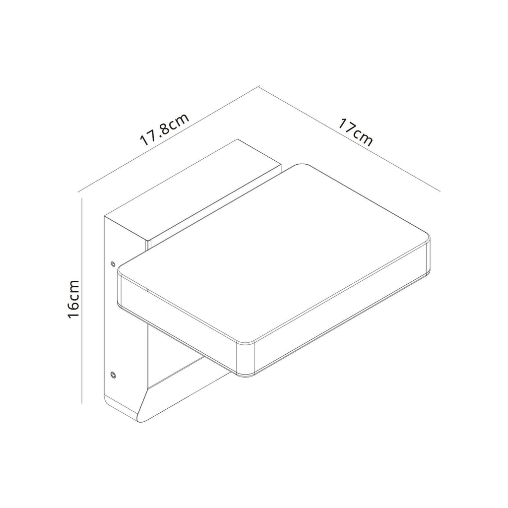 M8475 Cooper Outdoor LED Wall Lamp Black