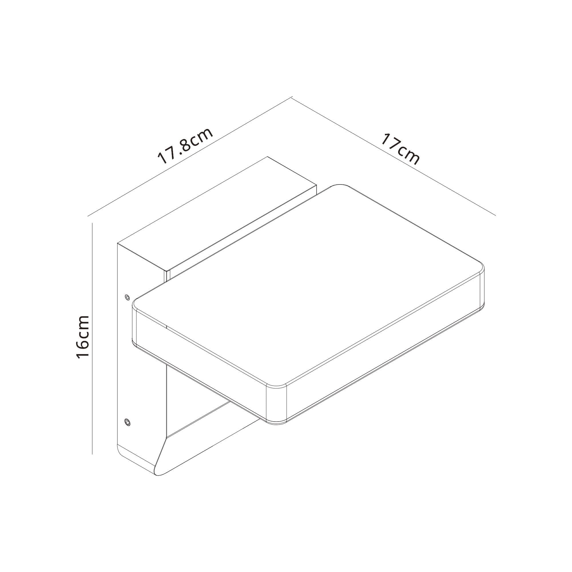 M8475 Cooper Outdoor LED Wall Lamp Black