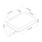 M8477 Cooper Outdoor LED Motion Sensor Wall Lamp Black