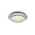 M5090 Cristal LED Flush Light 28cm Round 12W LED 4000K Polished Chrome / Cristal