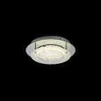 M5090 Cristal LED Flush Light 28cm Round 12W LED 4000K Polished Chrome / Cristal