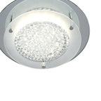 M5090 Cristal LED Flush Light 28cm Round 12W LED 4000K Polished Chrome / Cristal