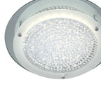 M5091 Cristal LED Flush Light 36cm Round 18W LED 4000K Polished Chrome / Cristal