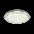 M5092 Cristal LED Flush Light 45cm Round 21W LED 4000K Polished Chrome / Cristal