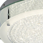 M5092 Cristal LED Flush Light 45cm Round 21W LED 4000K Polished Chrome / Cristal