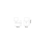 M2363AB/FR Cuadrax Wall 1 Light G9 Antique Brass/Frosted Glass (0992)